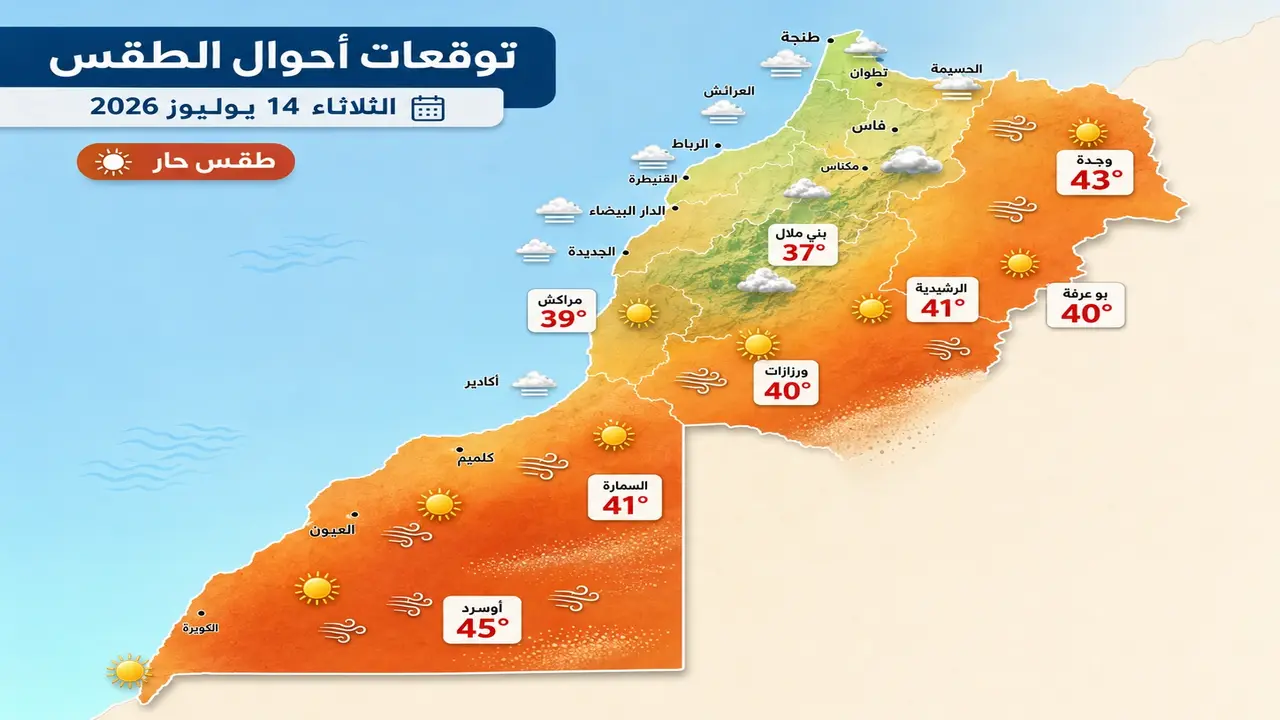 توقعات الطقس في المغرب الثلاثاء المقبل تثير اهتمام المواطنين